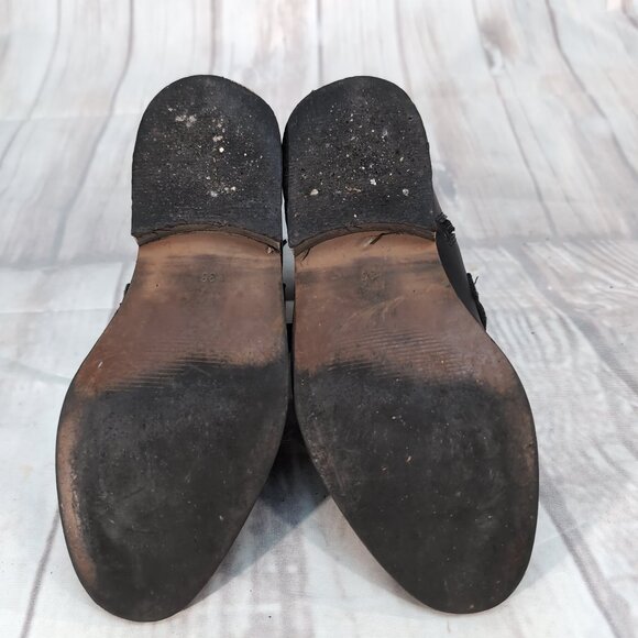 Black Leather Multi-Strap Buckle Ankle Boots – Made in Portugal – Size 36 (US 6) - Picture 8 of 9